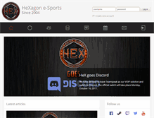 Tablet Screenshot of hex-esports.net